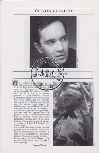Les programmes de Théatre de l\